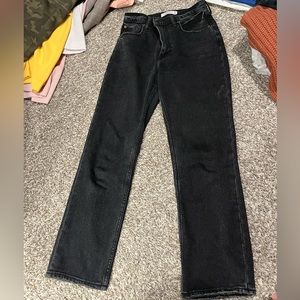 Abercrombie & Fitch The Ankle Straight Ultra High Rise